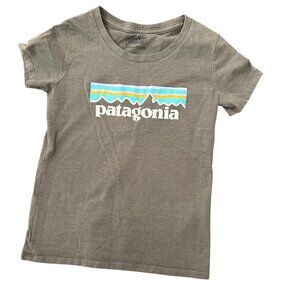 Patagonia Girls' Pastel P-6 Logo Organic Cotton Tee Size Small Size 8 Gorpcore